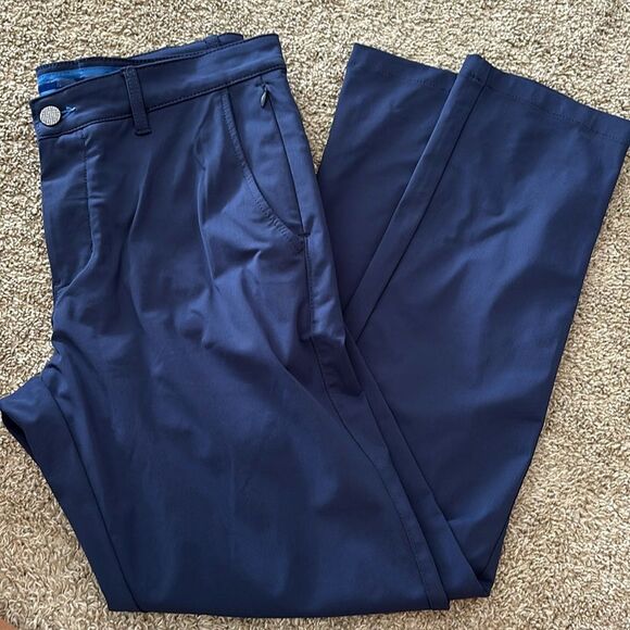 NWOT Twillory Performance Tailored Fit Pants
 Lightweight Navy Blue Size 32x32 - Picture 1 of 4